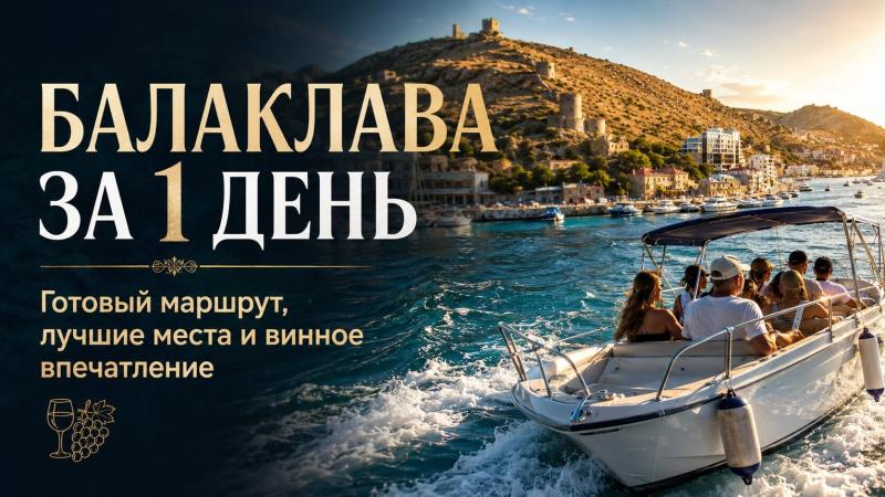 Куда сходить в Балаклаве на 1 день: готовые маршруты, лучшие места и винное впечатление