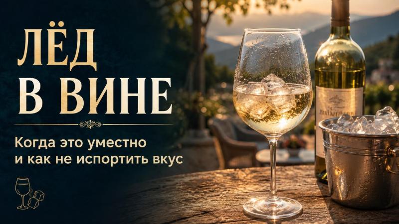 Можно ли положить лед в вино?