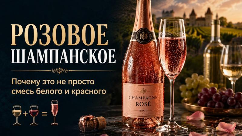 Почему розовое шампанское — это не просто смесь белого и красного?