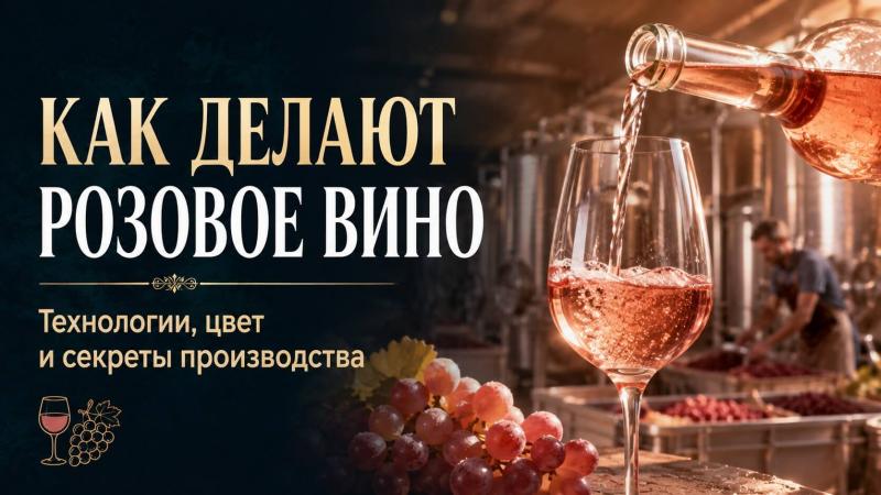 Как делают розовое вино
