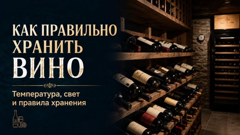 Как правильно хранить вино?