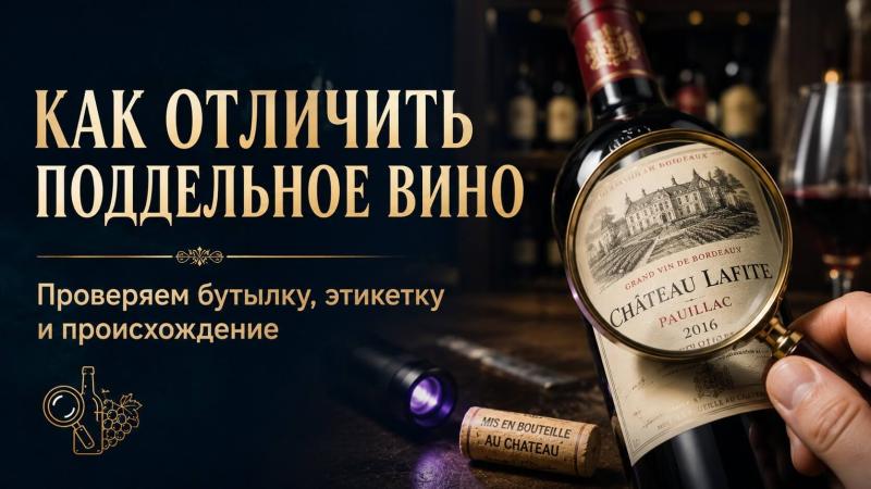 Как отличить поддельное вино