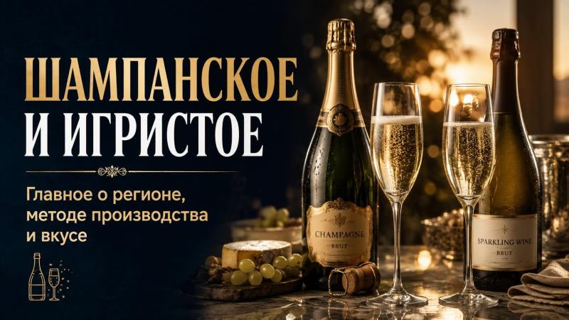 Чем шампанское отличается от игристого вина?